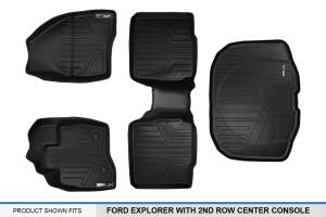 Maxliner USA - MAXLINER Floor Mats 2 Rows and Cargo Liner Behind 3rd Row Set Black for 2015-2016 Ford Explorer with 2nd Row Center Console - Image 6