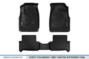 Maxliner USA - MAXLINER Custom Fit Floor Mats 2 Row Liner Set Black for 2015-2019 Chevy Colorado Extended Cab / GMC Canyon Extended Cab - Image 5