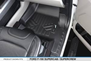 Maxliner USA - MAXLINER Custom Fit Floor Mats 1st Row Liner Set Black for 2015-2019 Ford F-150 SuperCab or SuperCrew Cab - Image 3