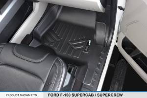 Maxliner USA - MAXLINER Custom Fit Floor Mats 2 Row Liner Set Black for 2015-2019 Ford F-150 SuperCrew Cab with 1st Row Bucket Seats - Image 3