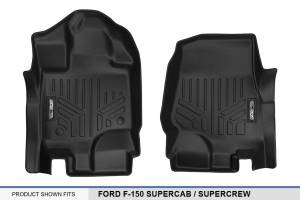 Maxliner USA - MAXLINER Custom Fit Floor Mats 1st Row Liner Set Black for 2015-2019 Ford F-150 SuperCab or SuperCrew Cab - Image 4