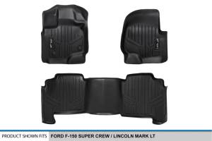 Maxliner USA - MAXLINER Floor Mats 2 Row Liner Set Black for 2004-2008 Ford F-150 SuperCrew Cab / 2006-2008 Lincoln Mark LT Crew Cab - Image 5