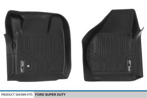 Maxliner USA - MAXLINER Custom Floor Mats 1st Row Liner Set Black for 2008-2010 Ford F-250 / F-350 / F-450 / F-550 Super Duty (All Models) - Image 4