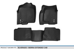 Maxliner USA - MAXLINER Floor Mats 2 Row Liner Set Black for 2001-2007 Silverado/Sierra 1500/2500/3500 Extended Cab Classic Body Style - Image 5