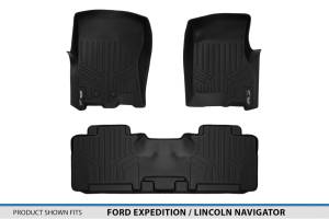 Maxliner USA - MAXLINER Floor Mats 2 Row Liner Set Black for 2011-2017 Ford Expedition / Lincoln Navigator (All Models Including EL and L) - Image 5