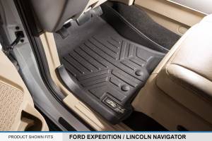 Maxliner USA - MAXLINER Custom Floor Mats 3 Row Liner Set Black for 2011-2017 Expedition / Navigator with 2nd Row Bench Seat or Console - Image 2