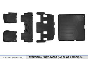 Maxliner USA - MAXLINER Floor Mats and Cargo Liner Behind 2nd Row Set for 11-17 Expedition/Navigator with 2nd Row Bucket Seats No Console - Image 7