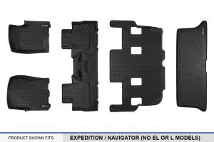 Maxliner USA - MAXLINER Floor Mats and Cargo Liner Behind 3rd Row Set for 11-17 Expedition/Navigator with 2nd Row Bucket Seats No Console - Image 7