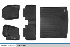 Maxliner USA - MAXLINER Custom Fit Floor Mats 2 Rows and Cargo Liner Set Black for 2015-2019 Ford Edge - Image 6