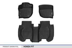 Maxliner USA - MAXLINER Custom Fit Floor Mats 2 Row Liner Set Black for 2015-2019 Honda Fit - Image 5