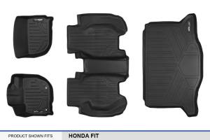 Maxliner USA - MAXLINER Custom Fit Floor Mats 2 Rows and Cargo Liner Set Black for 2015-2019 Honda Fit - Image 6