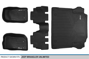 Maxliner USA - MAXLINER Custom Fit Floor Mats and Cargo Liner Black for 2014 Jeep Wrangler Unlimited 4-Door Only - Image 6