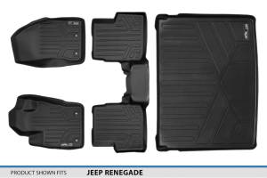 Maxliner USA - MAXLINER Custom Fit Floor Mats 2 Rows and Cargo Liner Set Black for 2015-2019 Jeep Renegade - Image 6