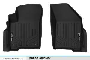 Maxliner USA - MAXLINER Custom Fit Floor Mats 1st Row Liner Set Black for 2012-2018 Dodge Journey with 1st Row Dual Floor Hooks - Image 4