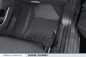 Maxliner USA - MAXLINER Custom Fit Floor Mats 2 Row Liner Set Black for 2012-2018 Dodge Journey with 1st Row Dual Floor Hooks - Image 3