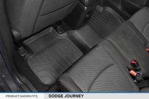 Maxliner USA - MAXLINER Custom Fit Floor Mats 2 Row Liner Set Black for 2012-2018 Dodge Journey with 1st Row Dual Floor Hooks - Image 4