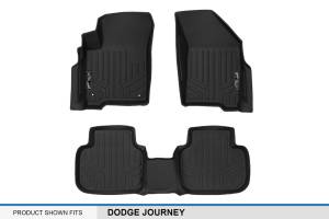 Maxliner USA - MAXLINER Custom Fit Floor Mats 2 Row Liner Set Black for 2012-2018 Dodge Journey with 1st Row Dual Floor Hooks - Image 5