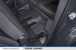 Maxliner USA - MAXLINER Custom Fit Floor Mats 3 Row Liner Set Black for 2012-2018 Dodge Journey with 1st Row Dual Floor Hooks - Image 5