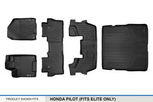 Maxliner USA - MAXLINER Custom Fit Floor Mats 3 Rows and Cargo Liner Behind 2nd Row Set Black for 2016-2019 Honda Pilot 7 Passenger Model - Image 7