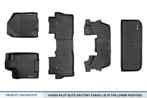 Maxliner USA - MAXLINER Custom Fit Floor Mats 3 Rows and Cargo Liner Behind 3rd Row Set Black for 2016-2019 Honda Pilot 7 Passenger Model - Image 7