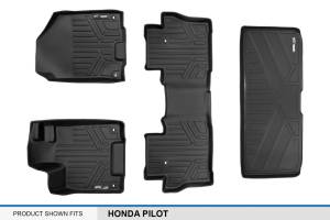 Maxliner USA - MAXLINER Custom Fit Floor Mats 2 Rows and Cargo Liner Behind 3rd Row Set Black for 2016-2019 Honda Pilot - Image 6