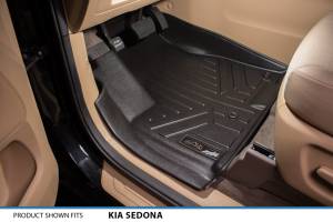 Maxliner USA - MAXLINER Custom Fit Floor Mats 2 Row Liner Set Black for 2015-2019 Kia Sedona 8 Passenger Model Only - Image 2