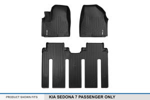 Maxliner USA - MAXLINER Custom Fit Floor Mats 2 Row Liner Set Black for 2015-2019 Kia Sedona 7 Passenger Model Only - Image 5