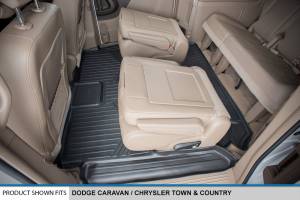 Maxliner USA - MAXLINER Floor Mats 3 Row Liner Set Black for 2008-2019 Dodge Grand Caravan / Chrysler Town & Country (Stow'n Go Only) - Image 4