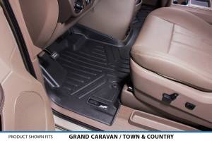Maxliner USA - MAXLINER Floor Mats 3 Rows and Cargo Liner Behind 3rd Row Set Black for 2008-2019 Caravan / Town & Country (Stow'n Go Only) - Image 2