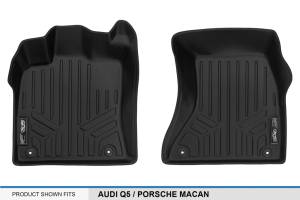 Maxliner USA - MAXLINER Custom Fit Floor Mats 1st Row Liner Set Black for 2009-2017 Audi Q5 / 2014-2017 SQ5 / 2014-2018 Porsche Macan - Image 4