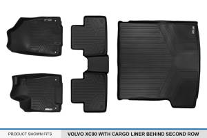 Maxliner USA - MAXLINER Floor Mats 2 Rows and Cargo Liner Behind 2nd Row Set Black for 2016-2019 Volvo XC90 - No Plug-in Hybrid Models - Image 6