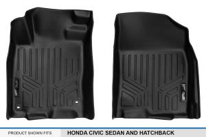 Maxliner USA - MAXLINER Custom Fit Floor Mats 1st Row Liner Set Black for 2016-2019 Honda Civic Sedan or Hatchback - Image 4