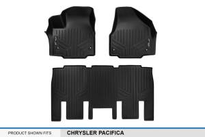 Maxliner USA - MAXLINER Custom Floor Mats 2 Row Liner Set Black for 2017-2019 Chrysler Pacifica 8 Passenger Model Only (No Hybrid Models) - Image 5