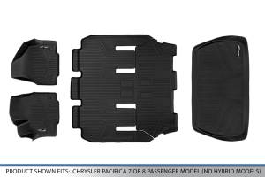 Maxliner USA - MAXLINER Floor Mats 3 Rows and Cargo Liner Behind 3rd Row Set for 2017-2019 Pacifica 7 or 8 Passenger Model (No Hybrid) - Image 6