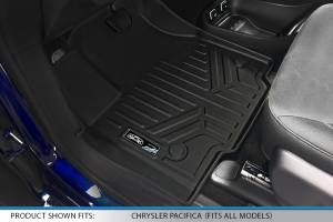Maxliner USA - MAXLINER Custom Fit Floor Mats 3 Row Liner Set Black for 2017-2019 Chrysler Pacifica Hybrid Model Only - Image 2