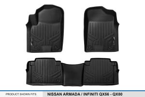 Maxliner USA - MAXLINER Custom Fit Floor Mats 2 Row Liner Set Black for 2017-2018 Armada / 2011-2013 Infiniti QX56 / 2014-2018 QX80 - Image 5