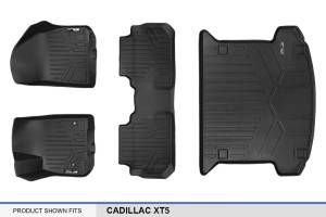 Maxliner USA - MAXLINER Custom Fit Floor Mats 2 Rows and Cargo Liner Set Black for 2017-2019 Cadillac XT5 - Image 6