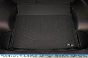 Maxliner USA - MAXLINER Custom Fit Floor Mats and Cargo Liner Behind 2nd Row Lower Deck Set Black for 2017-2020 Kia Sportage - Image 5