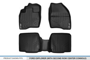 Maxliner USA - MAXLINER Custom Fit Floor Mats 2 Row Liner Set Black for 2017-2019 Ford Explorer with 2nd Row Center Console - Image 5