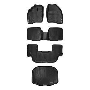 Maxliner USA - MAXLINER Custom Fit Floor Mats 3 Rows and Cargo Liner Set Black for 2017-2019 Ford Explorer with 2nd Row Center Console - Image 1