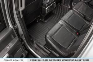 Maxliner USA - MAXLINER Floor Mats 2 Row Liner Set Black for 2017-2019 Ford F-250/F-350 Super Duty Crew Cab with 1st Row Bucket Seats - Image 4