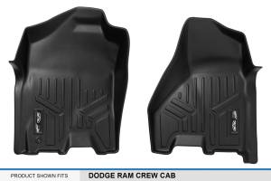 Maxliner USA - MAXLINER Floor Mats 1st Row Liner Set Black for 2009-2012 Dodge Ram 1500 Crew Cab/2010-2012 Ram 2500/3500 Crew or Mega Cab - Image 4