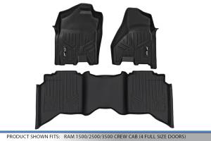 Maxliner USA - MAXLINER Floor Mats 2 Row Liner Set Black for 2009-2012 Dodge Ram 1500 / 2010-2012 2500/3500 Crew Cab (4 Full Size Doors) - Image 5