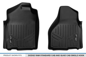 Maxliner USA - MAXLINER Custom Floor Mats 1st Row Liner Set Black for 2009-2012 Dodge Ram Standard Cab or Quad Cab (Single 1st Row Hook) - Image 4