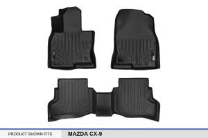 Maxliner USA - MAXLINER Custom Fit Floor Mats 2 Row Liner Set Black for 2016-2019 Mazda CX-9 - Image 5