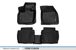 Maxliner USA - MAXLINER Custom Fit Floor Mats 2 Row Liner Set Black for 2017-2019 Ford Fusion / Lincoln MKZ - Image 5