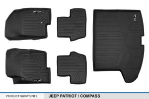 Maxliner USA - MAXLINER Custom Fit Floor Mats 2 Rows and Cargo Liner Set Black for 2007-2017 Jeep Patriot / Compass Old Body Style - Image 6