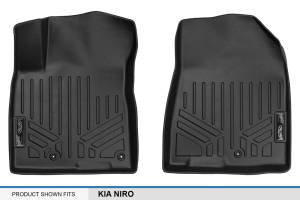 Maxliner USA - MAXLINER Custom Fit Floor Mats 1st Row Liner Set Black for 2017-2019 Kia Niro - Image 4
