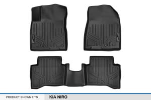 Maxliner USA - MAXLINER Custom Fit Floor Mats 2 Row Liner Set Black for 2017-2019 Kia Niro - Image 5