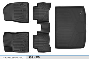 Maxliner USA - MAXLINER Custom Fit Floor Mats 2 Rows and Cargo Liner Set Black for 2017-2019 Kia Niro (No Plug-in Hybrid) - Image 6